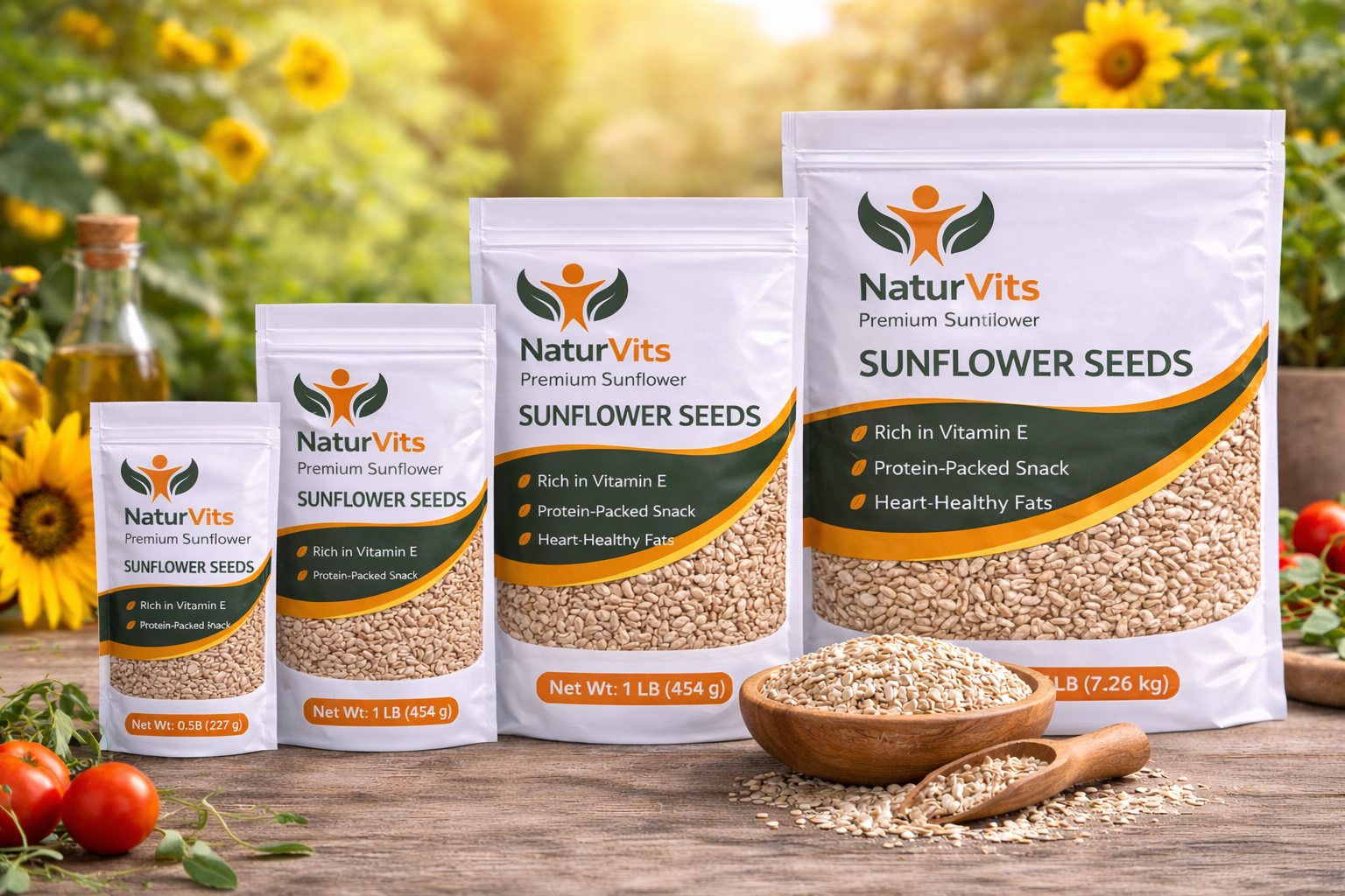 NaturVits Premium Sunflower Seeds – Nutrient-Rich Everyday Super Snack